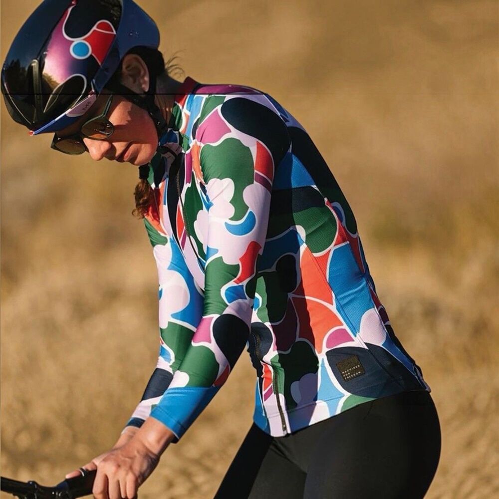 NWOT MFF Machines For Freedom Summerweight Cycling Jersey XL LS Sun Cover Camo